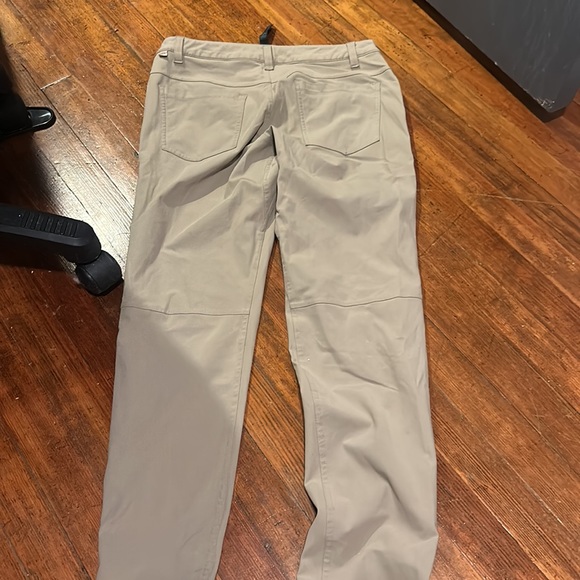 These are tan pants from lululemon. They are in great shape. Only worn few times - Picture 2 of 3